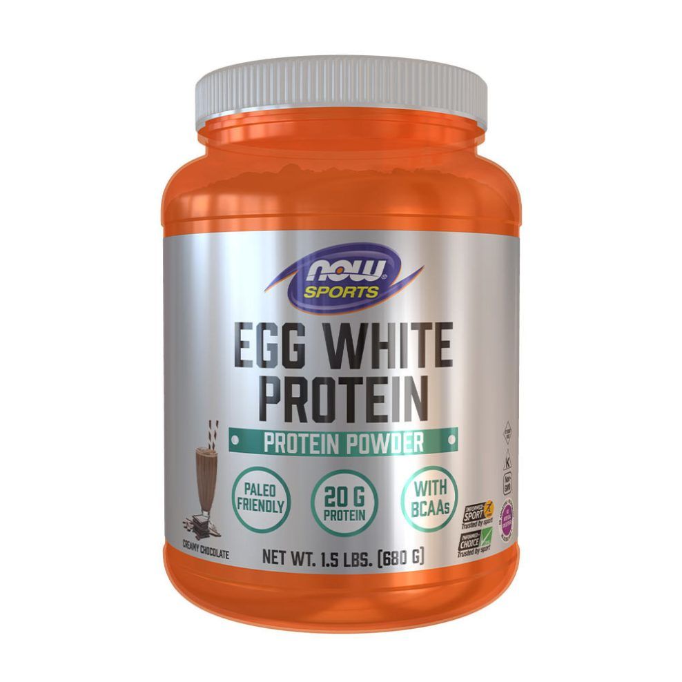 Tojásfehérje-fehérjepor, Now Foods Egg White Protein, 680 g, krémes csokoládé íz