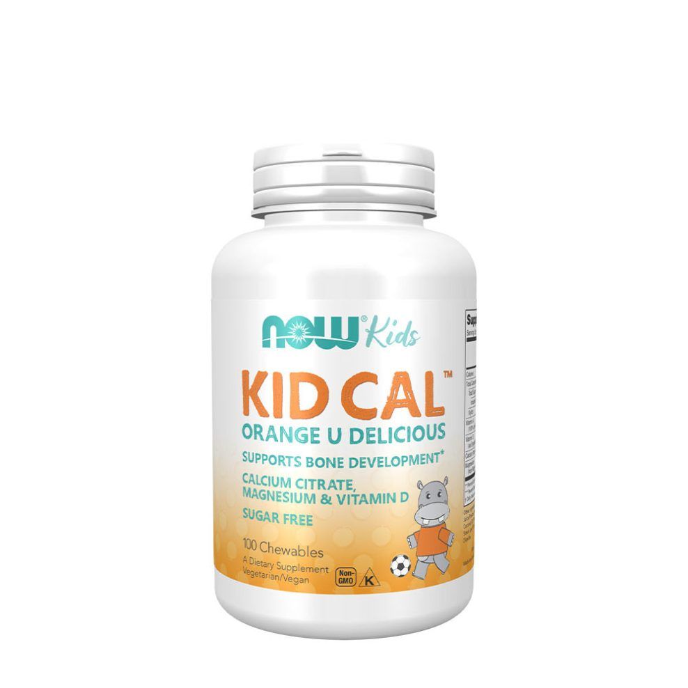 Kalcium gyermekeknek, Now Foods KID CAL, 100 rágótabletta