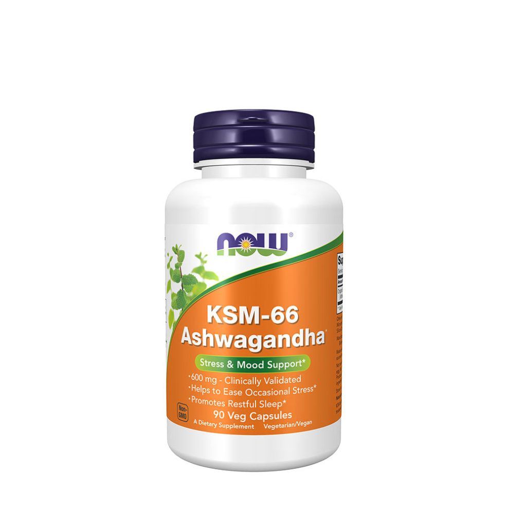 Ashwagandha kivonat, Now Foods KSM-66 Ashwagandha®, 90 kapszula