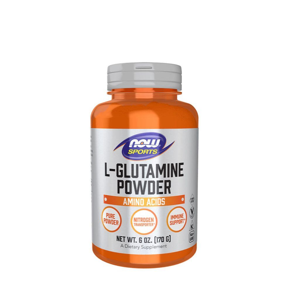 L-glutamin por, Now Foods L-Glutamine Powder, 170 g
