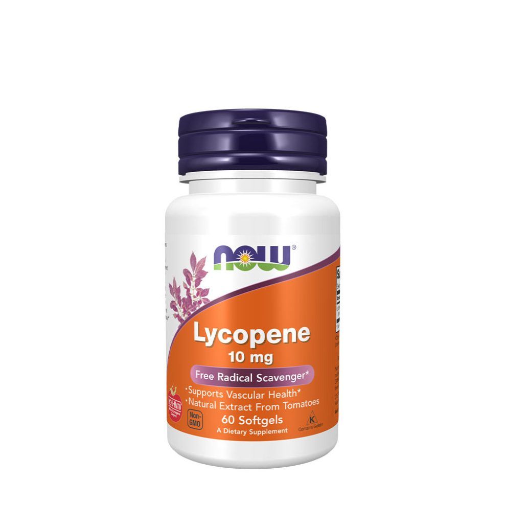 Likopin 10 mg, Now Foods Lycopene 10 mg, 60 lágykapszula