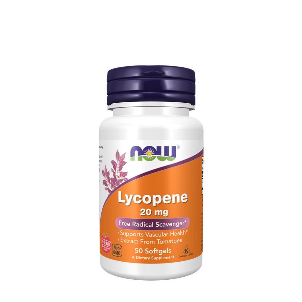 Likopin 20 mg, Now Foods Lycopene 20 mg, 50 lágykapszula