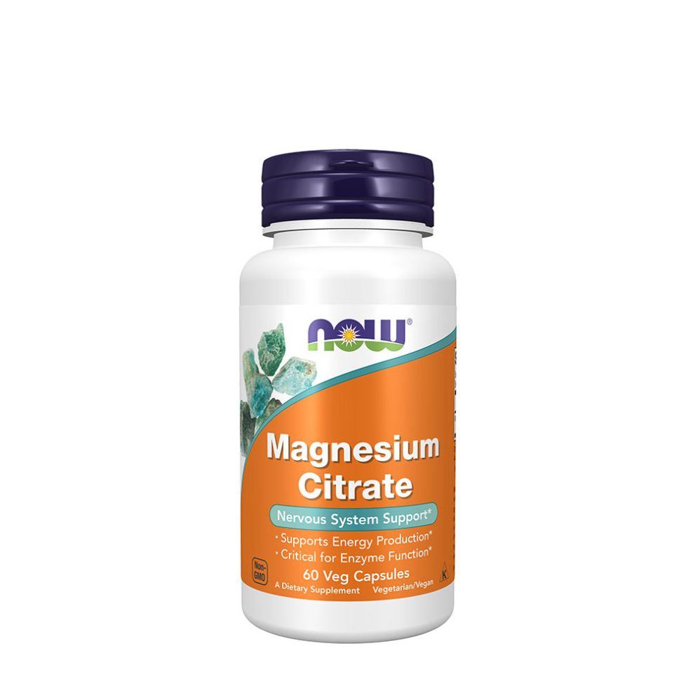 Magnézium-citrát, Now Foods Magnesium Citrate, 60 kapszula