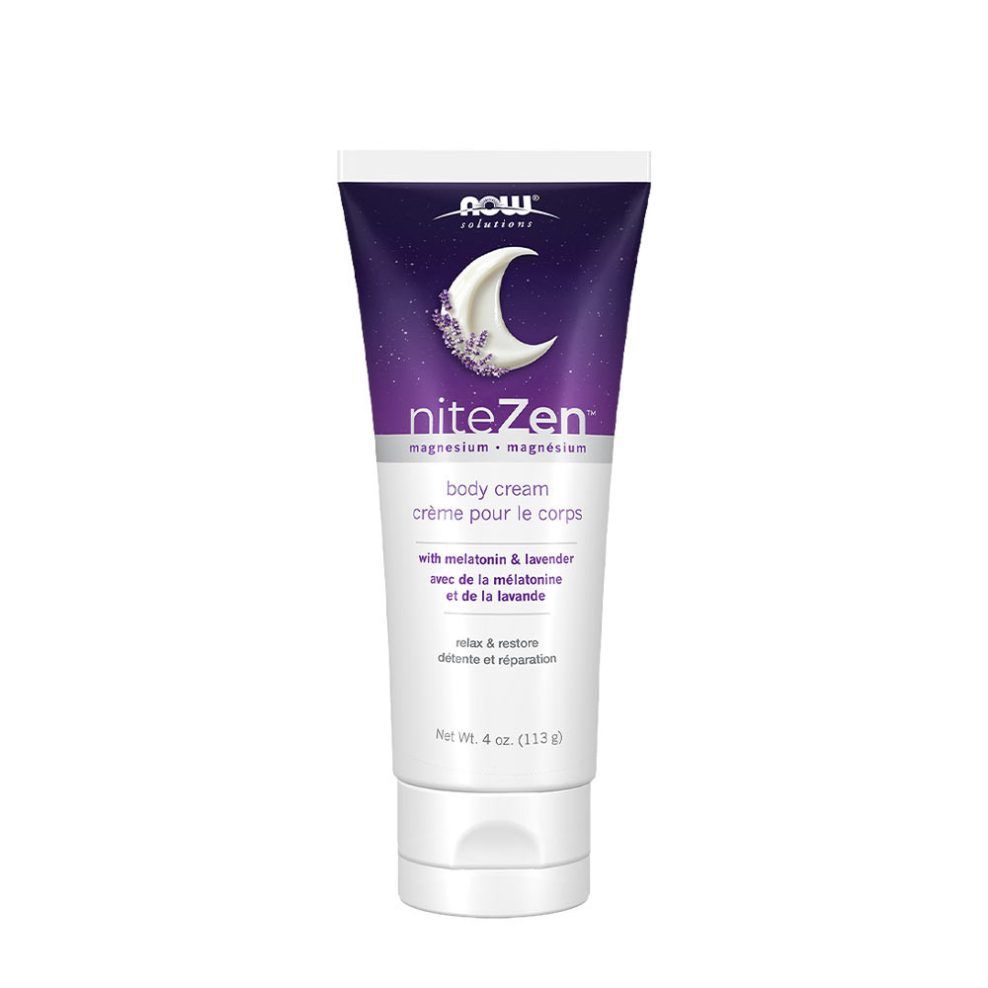 Magnéziumos testkrém, Now Foods niteZen™ Magnesium Body Cream, 113 g