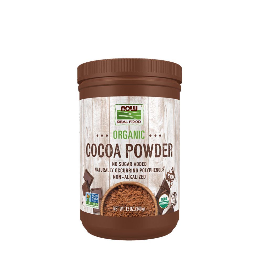 Bio kakaópor, Now Foods Organic Cocoa Powder, 340 g