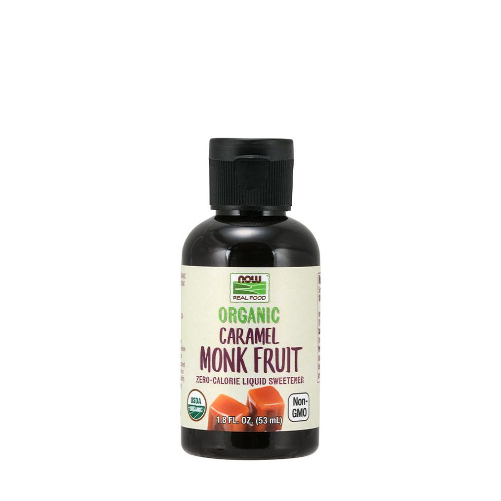 Bio szerzetesgyümölcs-édesítő, Now Foods Organic Liquid Monk Fruit, 53 ml
