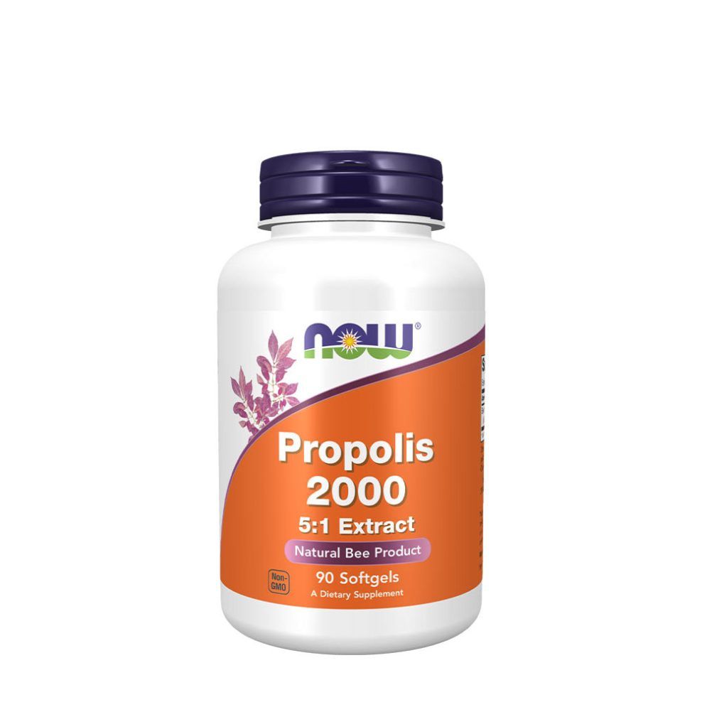 Propolisz 5:1 kivonat, Now Foods Propolis 2000 5:1 Extract, 90 lágykapszula