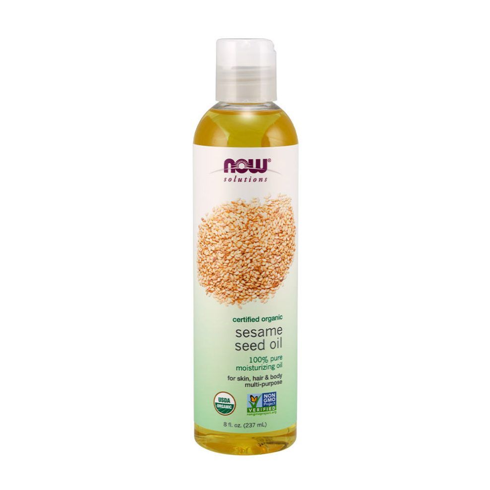 Bio szezámmagolaj, Now Foods Sesame Seed Oil, Organic, 237 ml