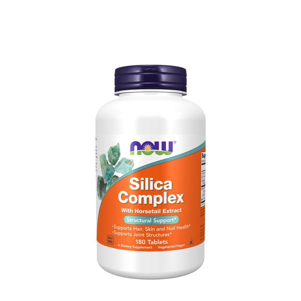 Szilícium-komplex, Now Foods Silica Complex, 180 tabletta