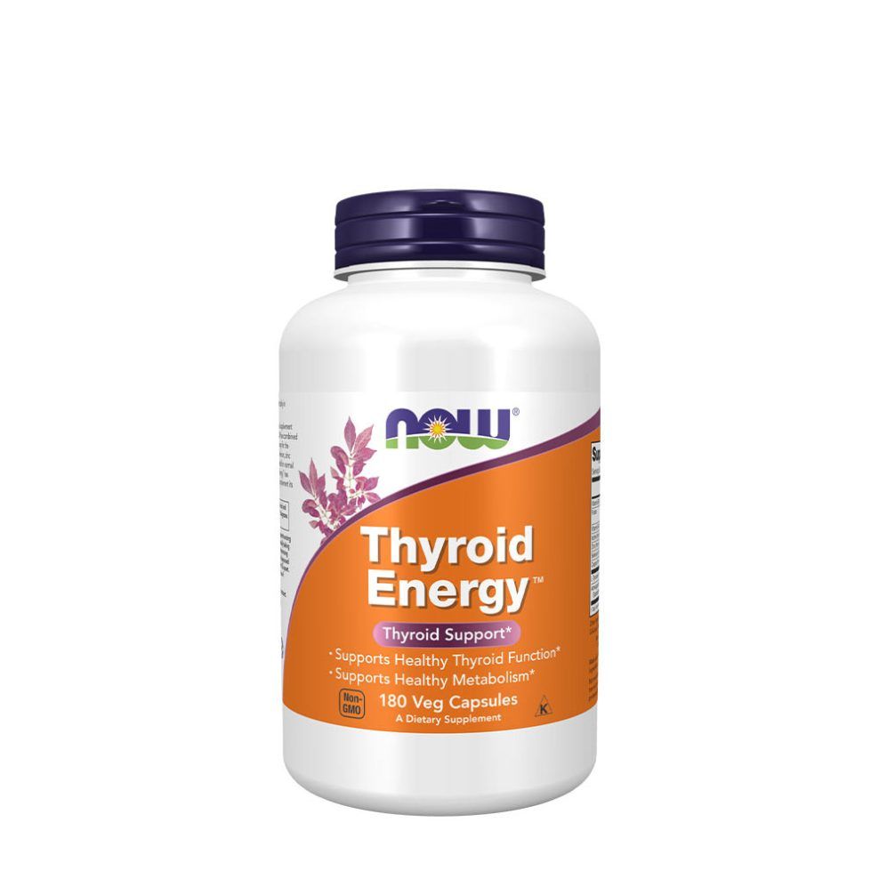Pajzsmirigy-támogató formula, Now Foods Thyroid Energy™, 180 kapszula