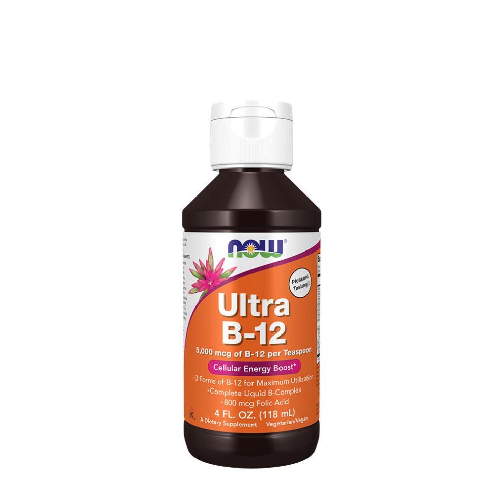 Folyékony B12-vitamin, Now Foods Ultra B-12 Liquid, 118 ml
