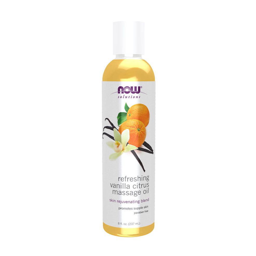Vaníliás-citrusos masszázsolaj, Now Foods Vanilla Citrus Massage Oil, 237 ml