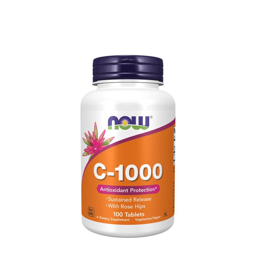 C-vitamin 1000 mg elnyújtott felszívódással, Now Foods Vitamin C-1000 Sustained Release, 100 tabletta