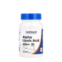 Alfa-liponsav 600 mg, Nutricost Alpha Lipoic Acid 600 mg, 60 kapszula