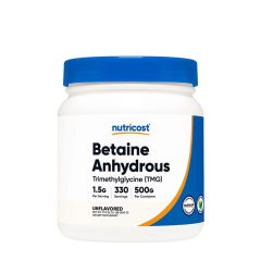 Vízmentes betain (TMG), Nutricost Betaine Anhydrous (TMG) Powder, 500 g