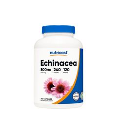Kasvirág-kivonat 800 mg, Nutricost Echinacea 800 mg, 240 kapszula