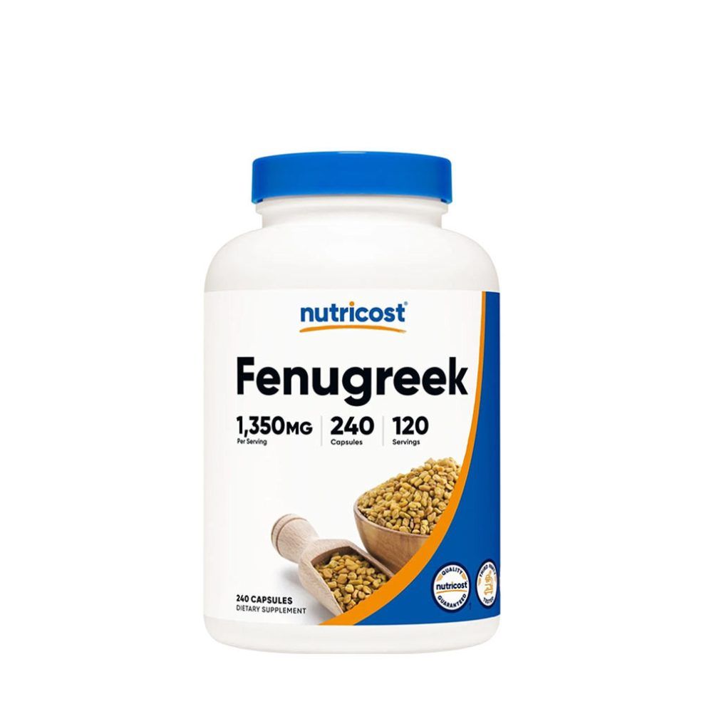 Görögszéna 1350 mg, Nutricost Fenugreek 1350 mg, 240 kapszula