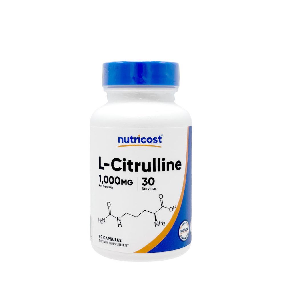 L-citrullin 1000 mg, Nutricost L-Citrulline 1000 mg, 60 kapszula