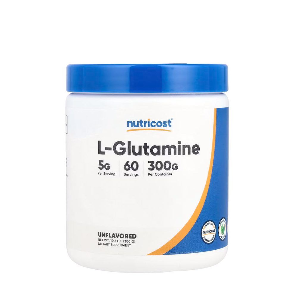 L-glutamin por, Nutricost L-Glutamine Powder, 300 g