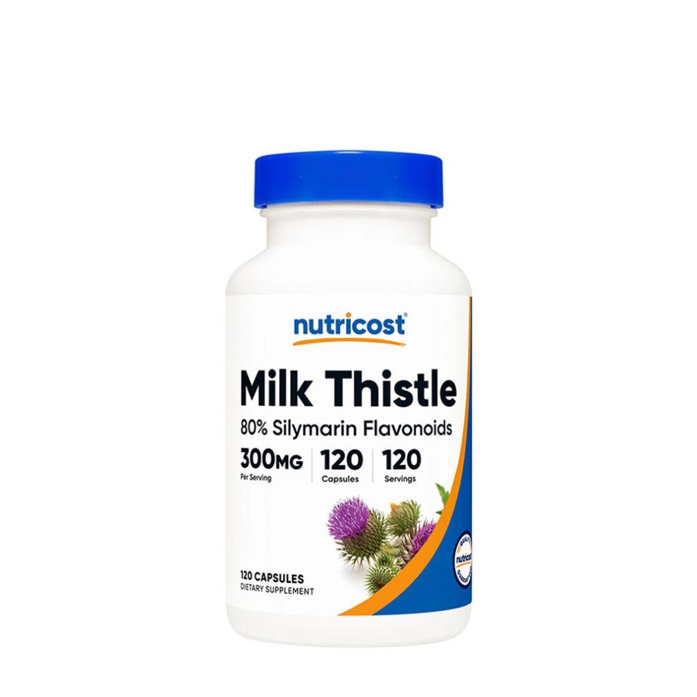 Máriatövis 300 mg, Nutricost Milk Thistle 300 mg, 120 kapszula