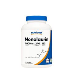 Monolaurin, Nutricost Monolaurin Capsules, 240 kapszula