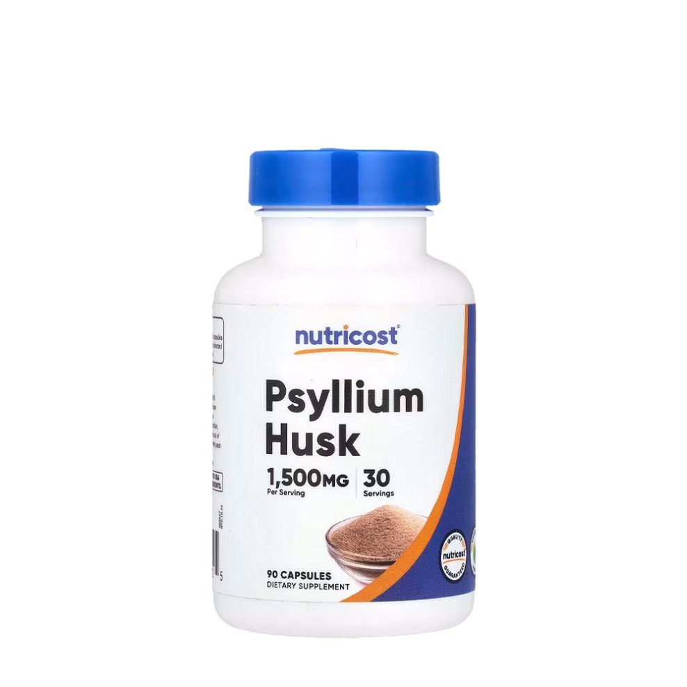 Psyllium útifűmaghéj 1500 mg, Nutricost Psyllium Husk 1500 mg, 90 kapszula