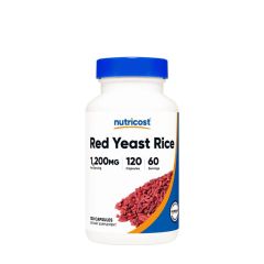 Vörös élesztős rizs 1200 mg, Nutricost Red Yeast Rice Capsules 1200 mg, 120 kapszula