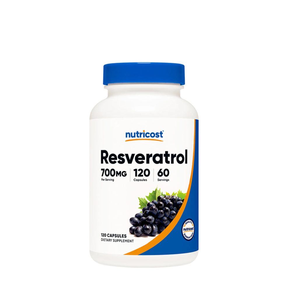 Rezveratrol kapszula, Nutricost Resveratrol Capsules, 120 kapszula