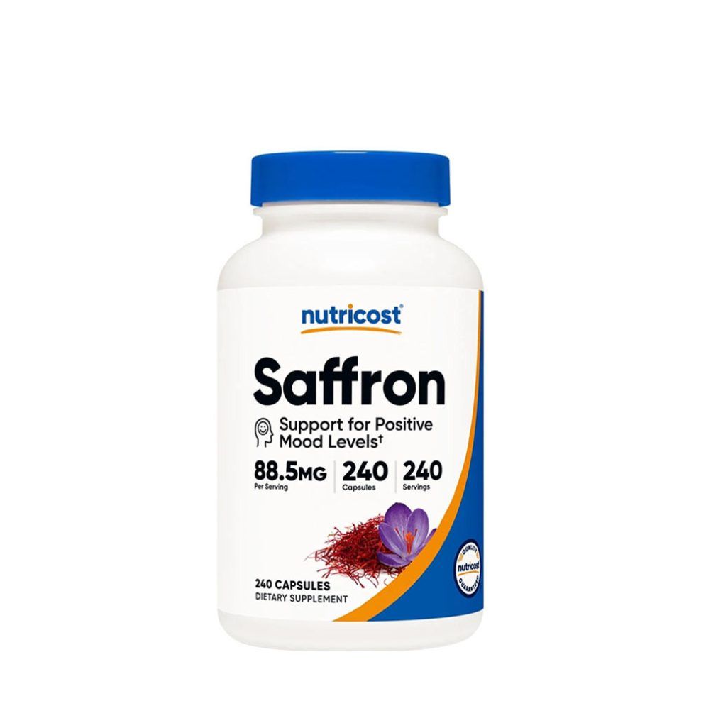 Sáfránykivonat kapszula, Nutricost Saffron Extract Capsules, 240 kapszula