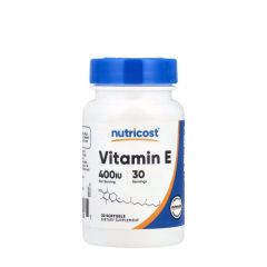 E-vitamin 400 NE, Nutricost Vitamin E 400 IU, 30 lágykapszula