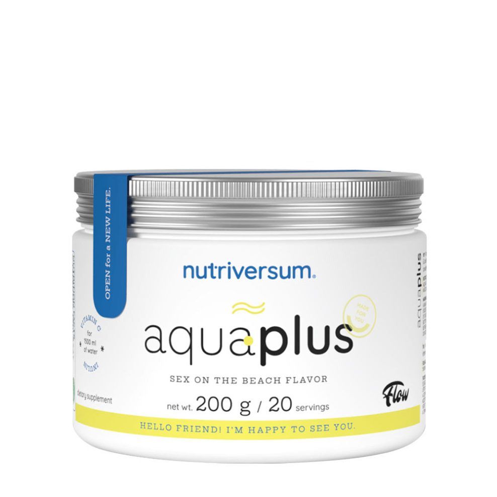 Folyadékpótló italpor, Nutriversum Aqua Plus - FLOW, 200 g