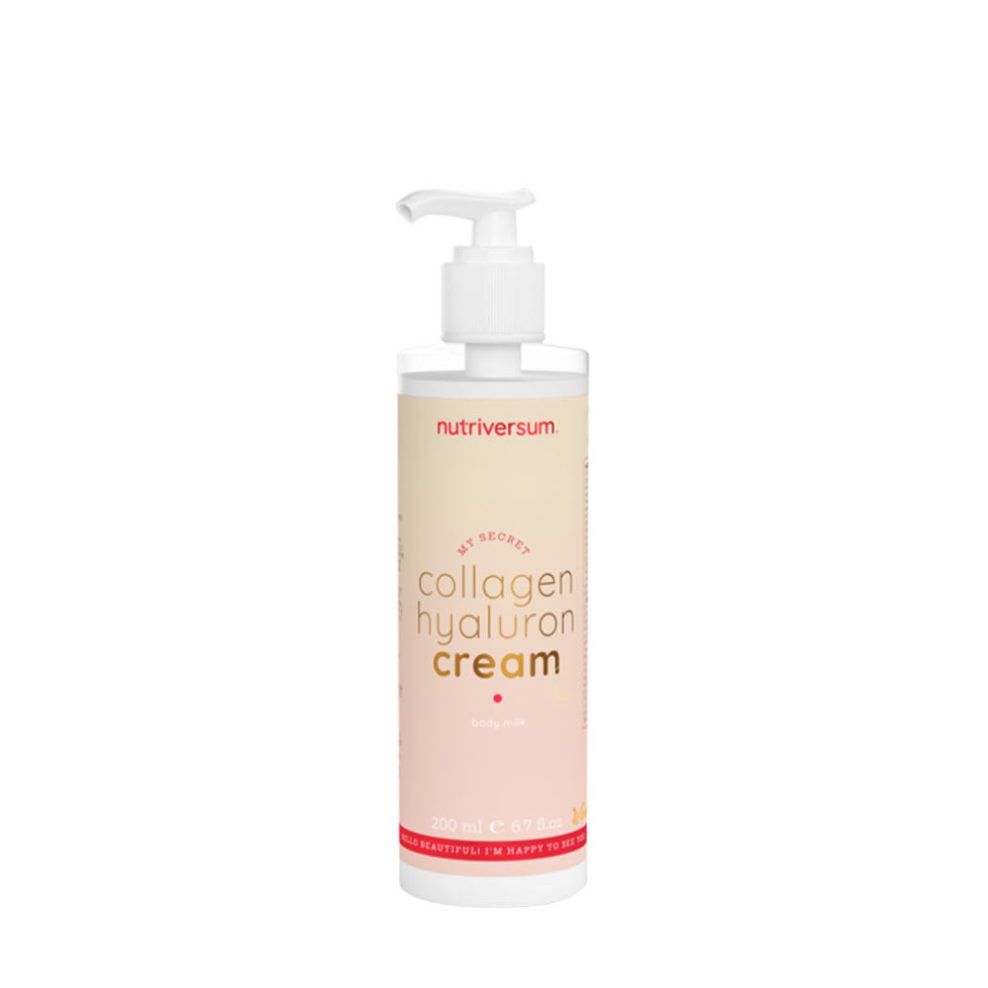 Kollagénes-hialuronsavas krém nőknek, Nutriversum Collagen + Hyaluron Cream - WOMEN, 200 ml
