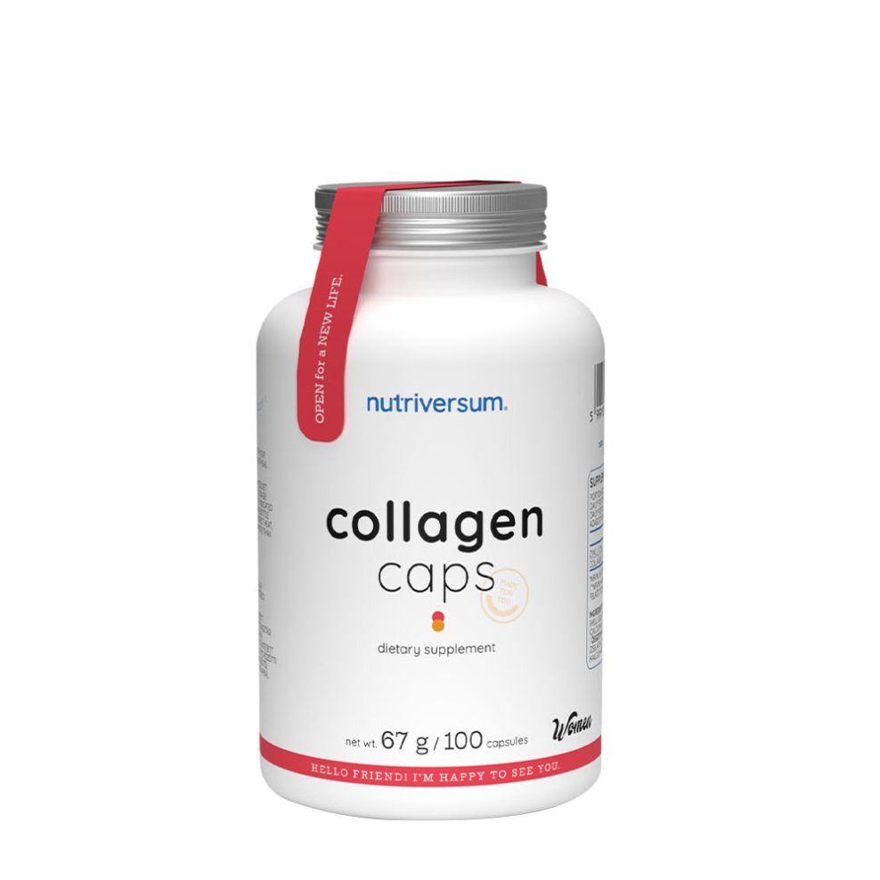Kollagén kapszula nőknek, Nutriversum Collagen Caps - WOMEN, 100 kapszula