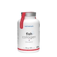Hal kollagén kapszula, Nutriversum Fish Collagen, 100 kapszula