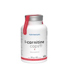 L-karnitin kapszula, Nutriversum L-Carnitine caps, 60 kapszula