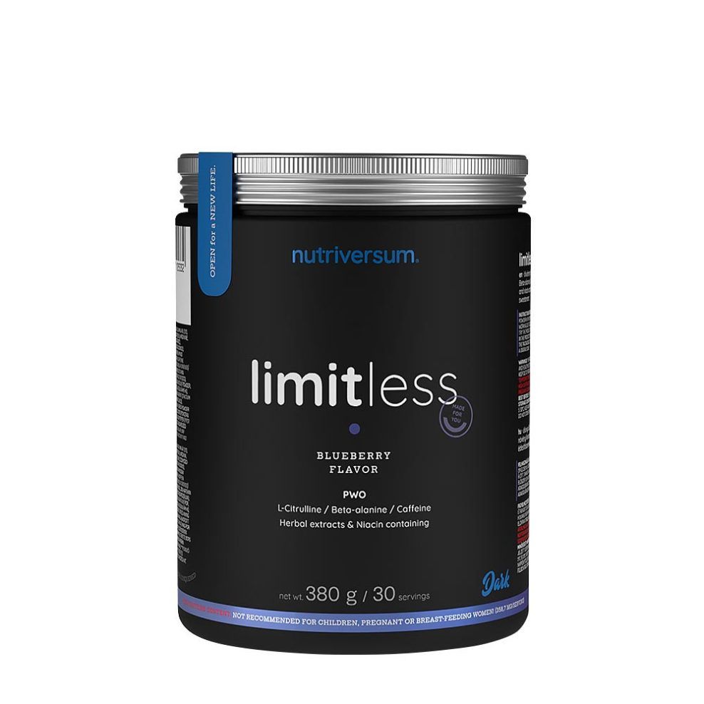 Edzés előtti italpor, Nutriversum Limitless PWO, 380 g