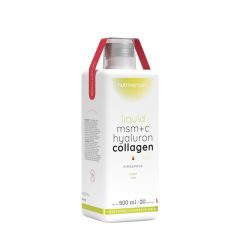 MSM, C-vitamin, hialuronsav és kollagén, Nutriversum Liquid MSM+C Hyaluron Collagen, 500 ml, ananász íz