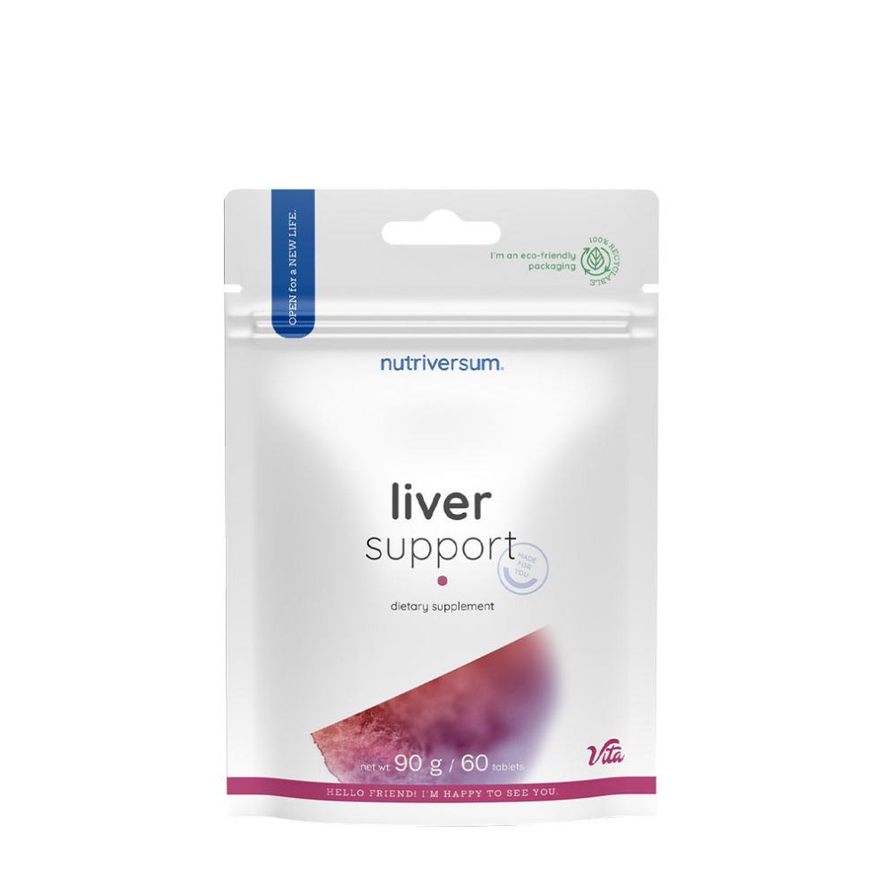 Gyógynövény-formula, Nutriversum Liver Support, 60 tabletta
