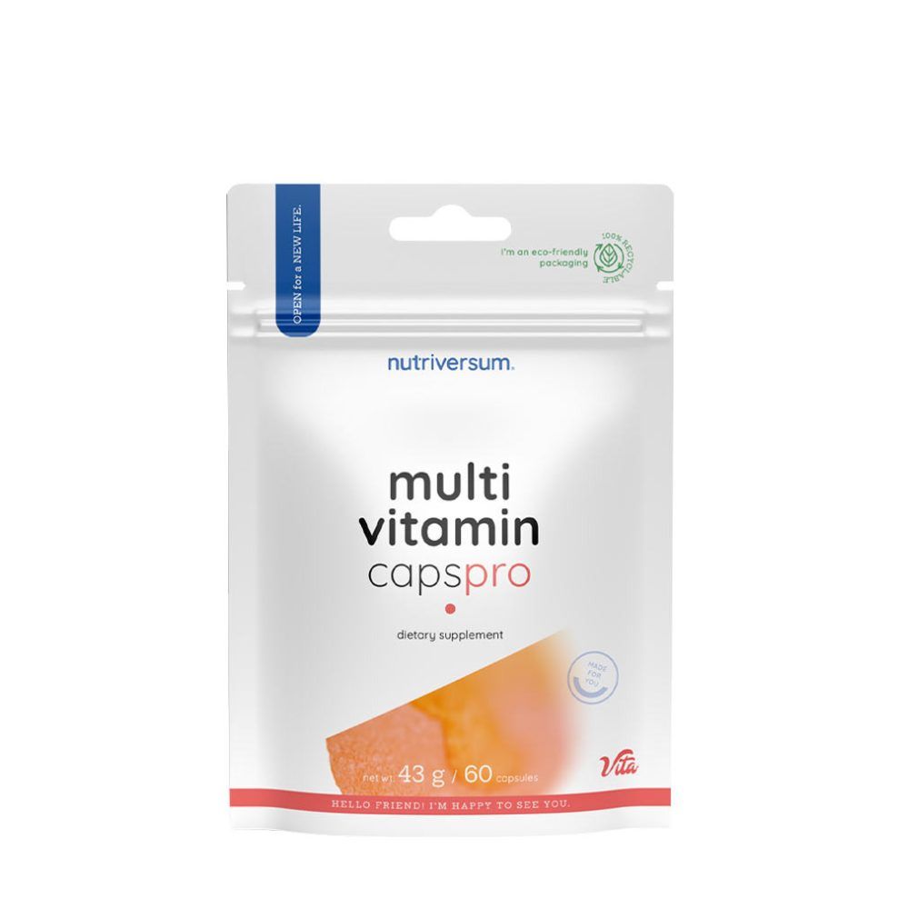 Multivitamin kapszula, Nutriversum Multivitamin Caps Pro - VITA, 60 kapszula