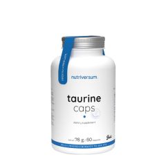 Taurin kapszula, Nutriversum Taurine Caps - BASIC, 60 kapszula, ízesítetlen íz