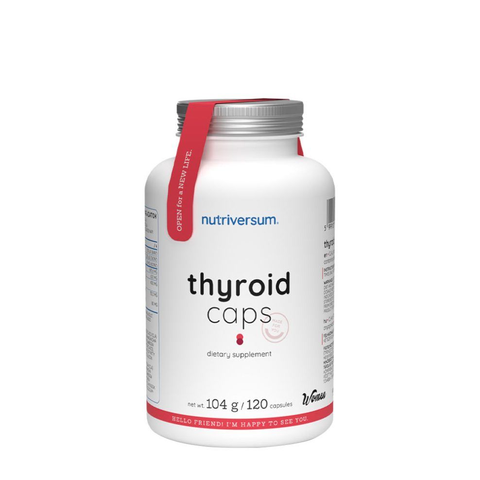 Pajzsmirigy kapszula nőknek, Nutriversum Thyroid Caps - WOMEN, 120 kapszula