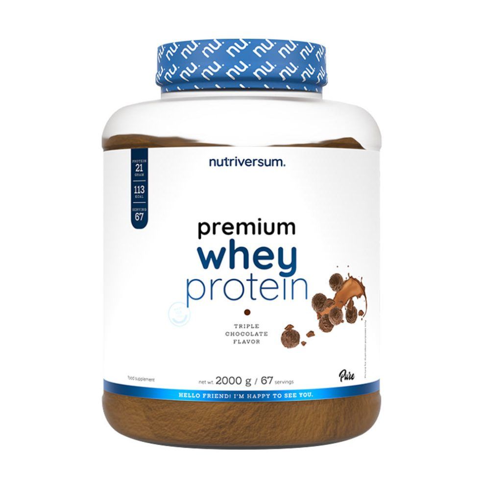 Tejsavófehérje-izolátum por, Nutriversum Whey PRO - PURE, 2000 g
