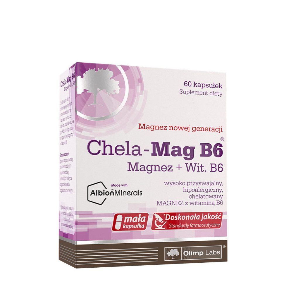 Magnézium B6-vitaminnal, Olimp Labs Chela-Mag B6, 60 kapszula