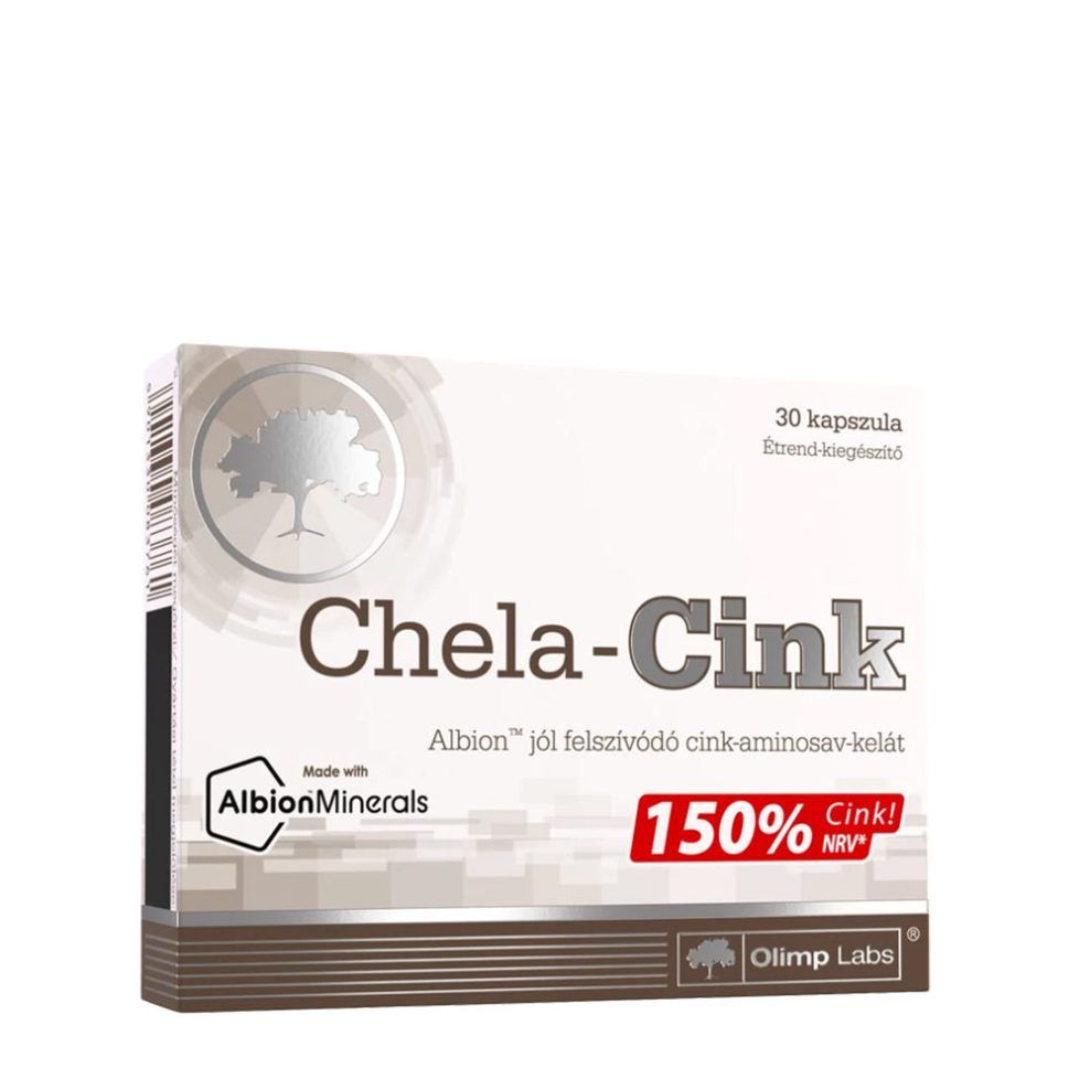 Cink-biszglicinát, Olimp Labs Chela-Zinc, 30 kapszula