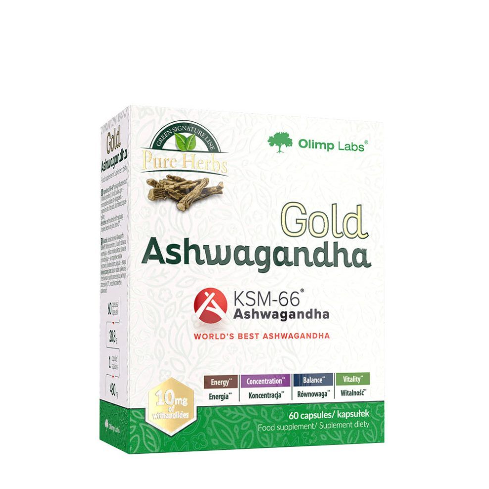 Ashwagandha-kivonat, Olimp Labs Gold Ashwagandha, 60 kapszula