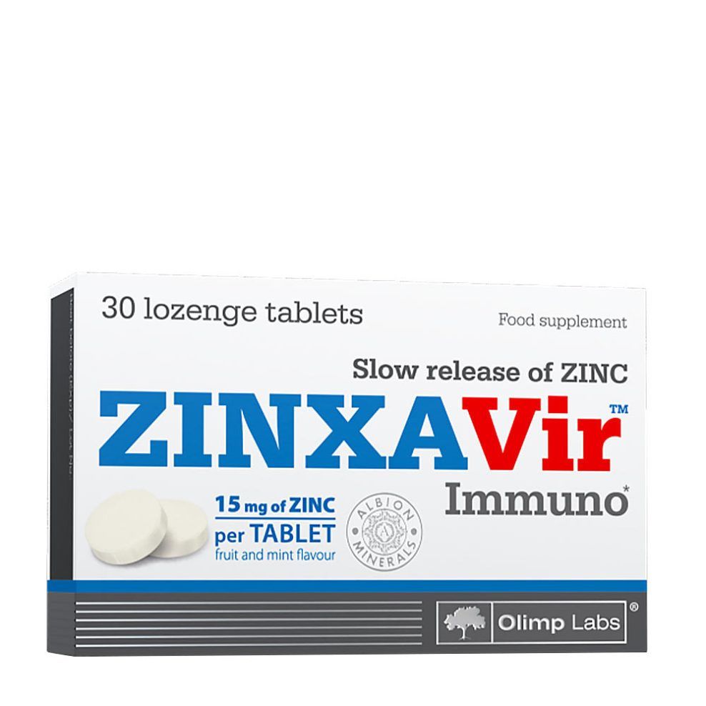 Cinkes immunformula, Olimp Labs ZINXAVir Immuno, 30 szopogató tabletta