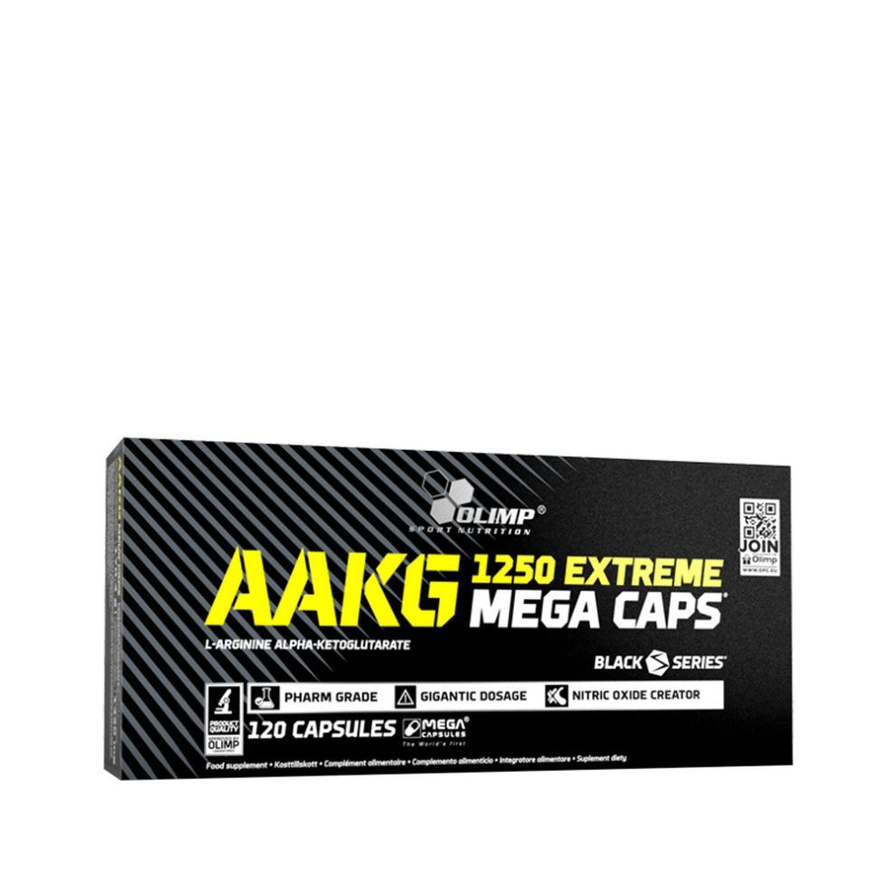 Arginin-alfa-ketoglutarát 1250 mg, Olimp Sport AAKG 1250 Extreme Mega Caps, 120 kapszula