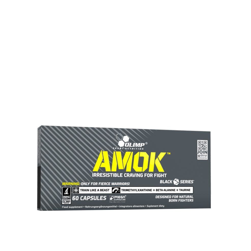 Energiafokozó kapszula, Olimp Sport Amok Power Caps, 60 kapszula