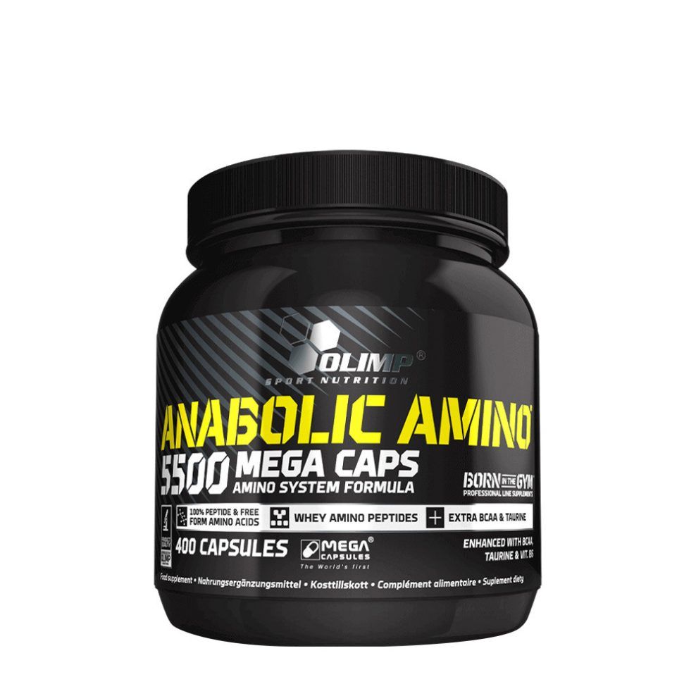 Aminosav-komplex 5500 mg, Olimp Sport Anabolic Amino 5500 MEGA CAPS, 400 kapszula