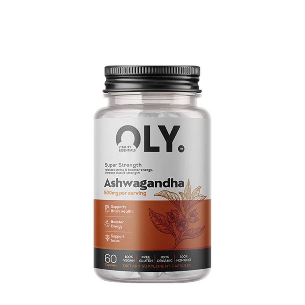 Ashwagandha 500 mg, Oly Ashwagandha 500 mg, 60 kapszula